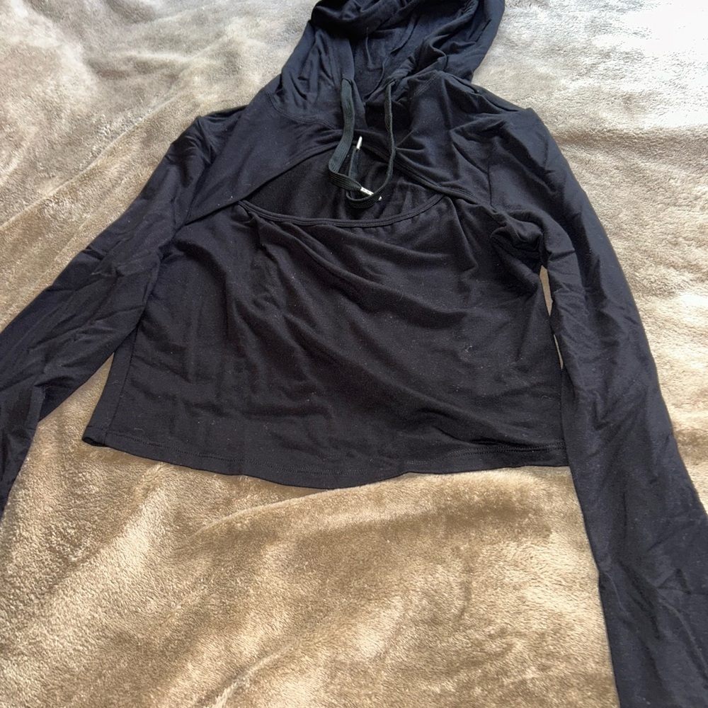 Black Women's Hooded Top